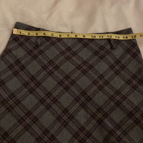 GUC wool poly blend mini plaid skirt. - Picture 2 of 5